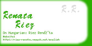 renata riez business card